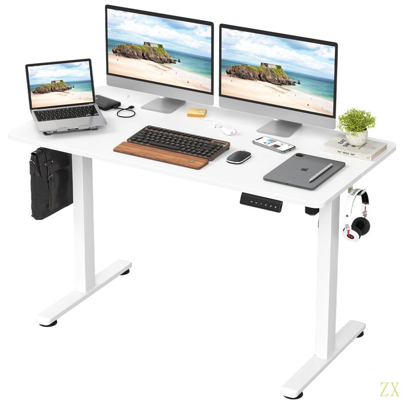 Bureau de travail électrique à hauteur réglable