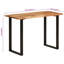 Sheatown Acacia Rectangular Wood Top Dining Table with Steel Base-1933232177