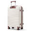 Ensemble de valises de voyage en PP de qualité supérieure, ensemble de valises à verrou TSA 3 pièces avec des tailles de 20, 24 et 28 pouces avec des roues pivotantes à 360 °