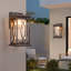 Lanterne murale d'extérieur moderne avec verre craquelé d'extérieur Modern Farmhouse-809233837-817649304