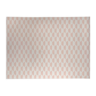 Hex Peach Indoor Doormat