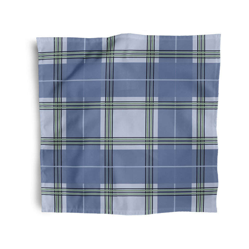 Mariario Scotish Plaid Napkins, Blue
