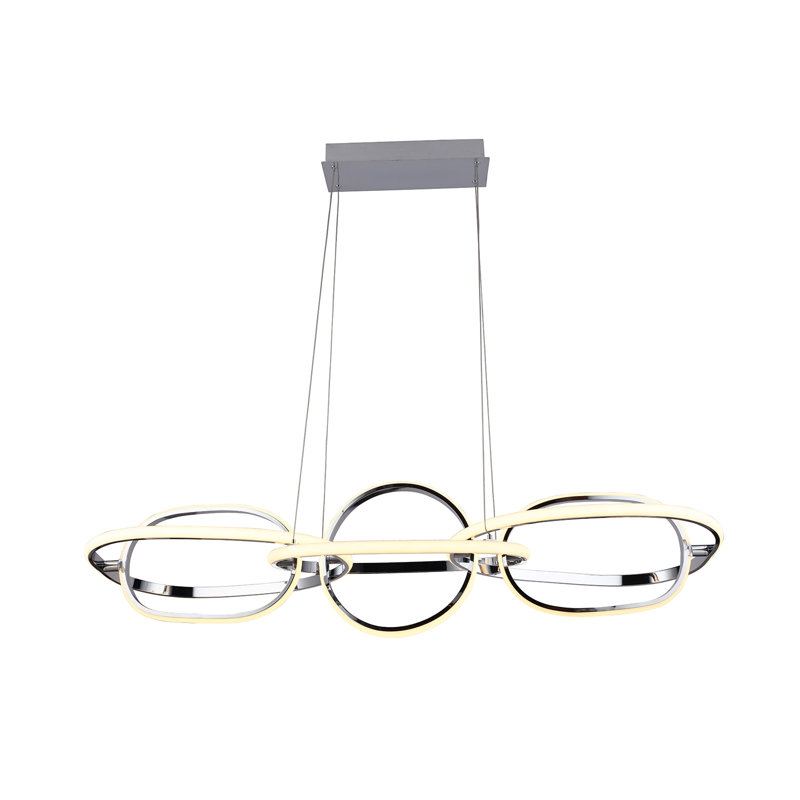 Gyda 1 - Light LED Unique/Statement Pendant, Chrome