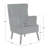 Piersten Upholstered Wingback Chair With Ottoman