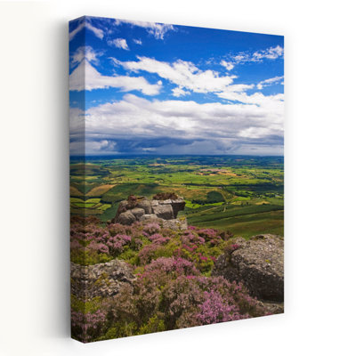 Pastoral Fields From Above Coumshingaun Lake Comeragh Mountains County Waterford Ireland Abstract Contemporary Flower Landscape Art
