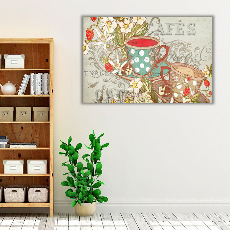 «Coffee or Tea», reproduction d'art sur toile, H 24 po x l 36 po