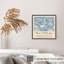 Floral Henri Matisse, fleurs roses, bohème bleu, reproduction d'art non encadrée-124367142