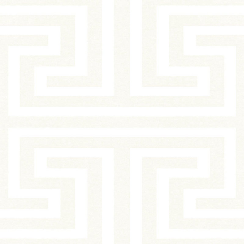 Galerie Synergy Geometric Maze Wallpaper, White