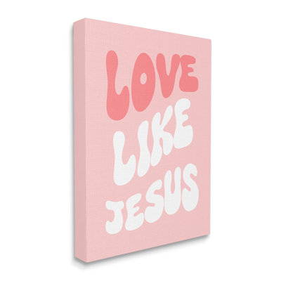 Impression sur toile Trinx Love Like Jesus par Lil 'Rue