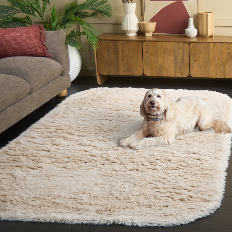 Tapis en laine tissé à la main Casablanca 475, Rectangle de 5 pi x 8 pi