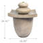 Hand Crafted Weather Resistant Floor Fountain with Light