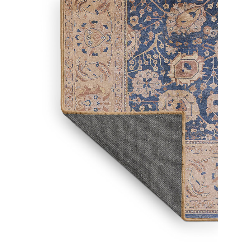 Tapis oriental bleu / beige Garbi, Rectangle 2 pi x 3 pi
