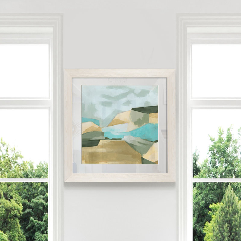Optical Fields II-impression sur papier, H 17 po x l 17 po x P 1,5 po, Cadre blanc
