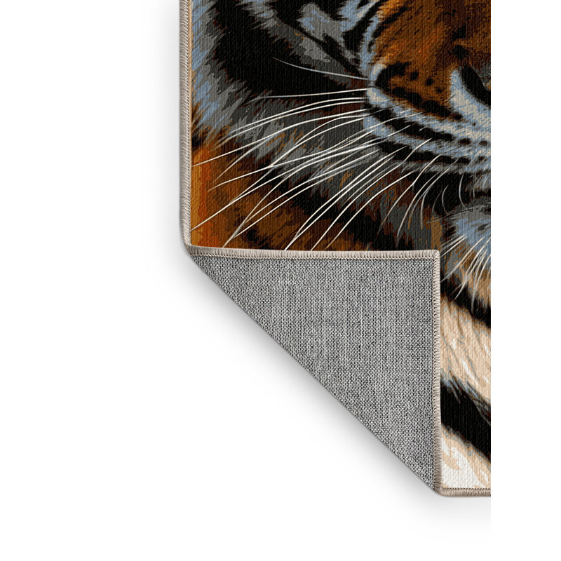  Tapis lavable et tigré Golden Big Chats, Carré 8 pi