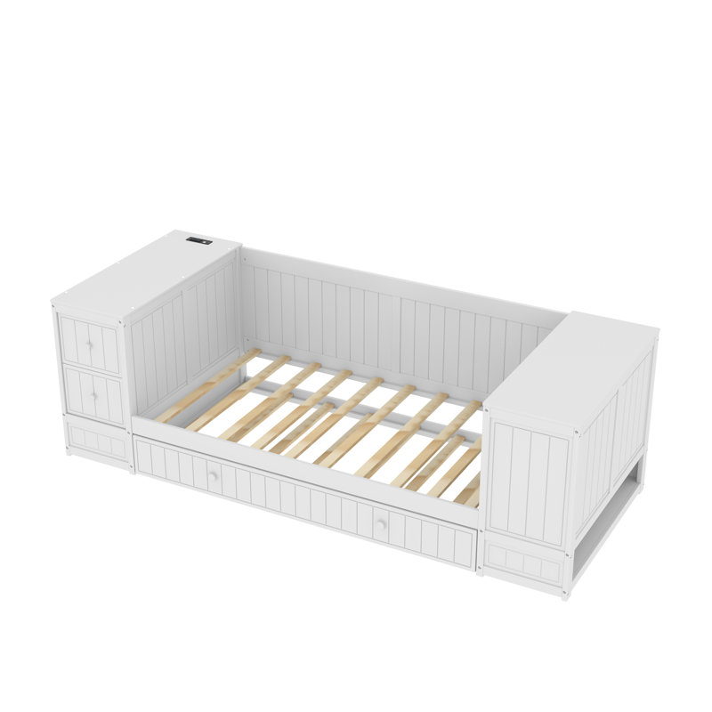 Lit plateforme Luthan, Blanc