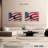 Lelar US Flag And Flying Bald Eagle-107922989