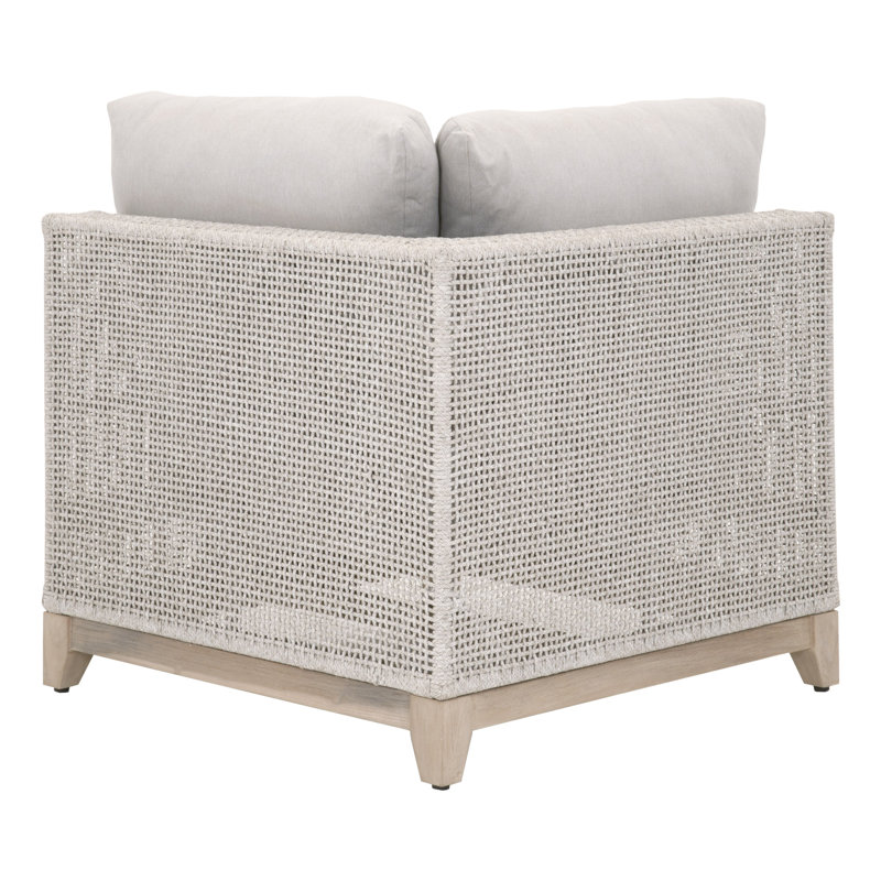 33.75'' Wide Aluminum Patio Sectional with Cushions