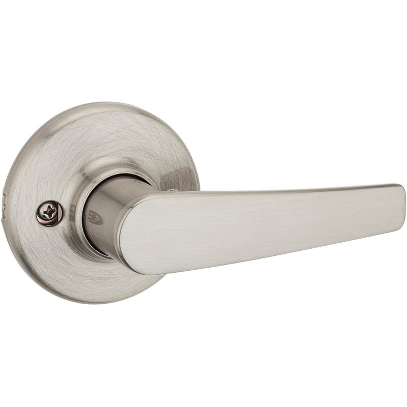 Delta Door Lever, Satin Nickel