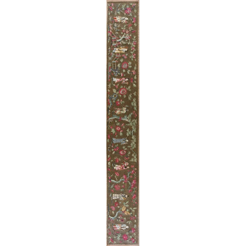 Textile floral antique chinois