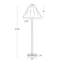 Lampe de buffet Polly (laiton avec abat-jour festonné)-105806300-105806301-105806302