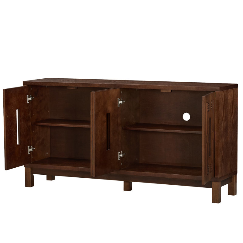 Buffet 60,7 po Mid Century Modern, Brown