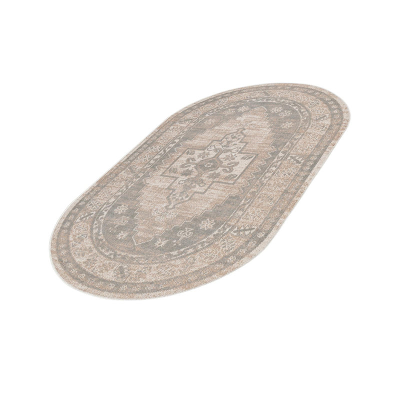 Tapis gris Edvardas, Ovale 5 pi x 8 pi