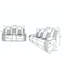 Ensemble de canapé inclinable 2 pièces en cuir Wine Home-1850990743