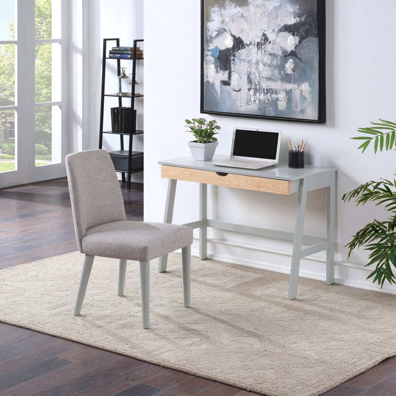 Bureau Hilton gris / naturel