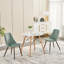 Chaises d'appoint de salle à manger rembourrées avec pieds en métal Benbrook-707103112-707103105