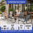 Outdoor Conversation Set with Love seat, chair, and table-1607283763