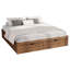 Lit plateforme avec 6 tiroirs de rangement, lit de rangement en bois de pin-767492578-767492604