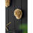 S/2 Gold Rose Hanging Wall Accents