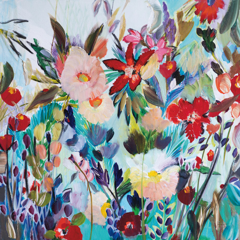 Magic Garden by Joan E. Davis - Wrapped Canvas Painting, 122cm H x 122cm W