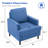 Mid-Century Linen Accent Chair – Stylish-699627447