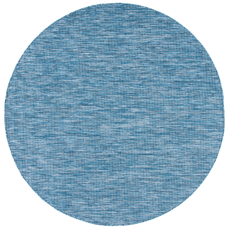 Larence Performance Indoor/Outdoor Area Rug, Round 6'7"