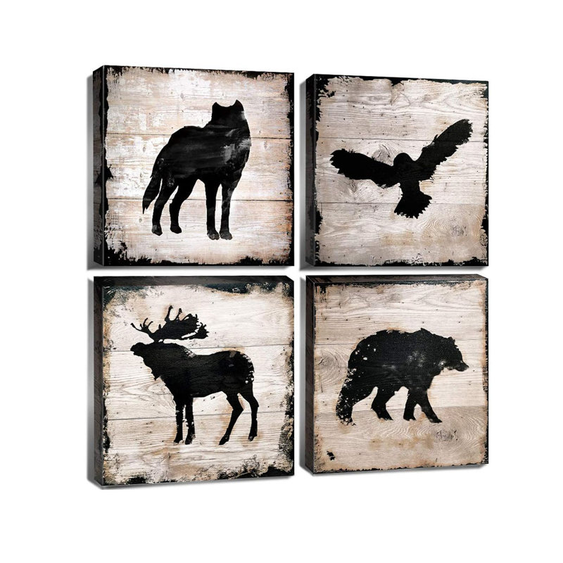 4 Piece Wrapped Canvas Print