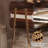 Modern Lighted Brown Nightstand With Wireless Charging Station Acrylic Bedside Table