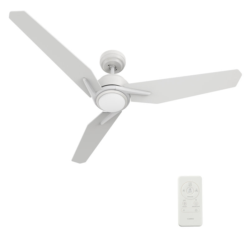 Tilbury 52'' Smart Ceiling Fan With Remote, Light Kit Included, Works With Google Assistant And Amazon Alexa,Siri Shortcut.