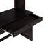 Lit mezzanine en bois multifonctionnel peu encombrant avec rangement, finition espresso