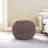 14 Tall Brown Knit Weave Pouf, 20 Wide Deep, Modern Design For Room Width, Depth, Height, Brown, Weave, Patio Decor