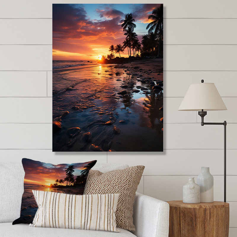 Dominicains tropicaux dominicains III - Nautique et plage, reproduction d'art mural, H 40 po x l 30 po x P 1,5 po