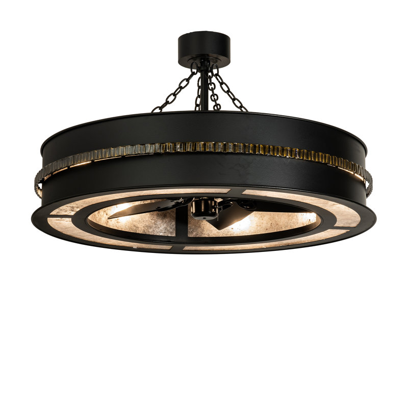 Chandel-Air Forge doré à 8 lumières de 45 po de largeur