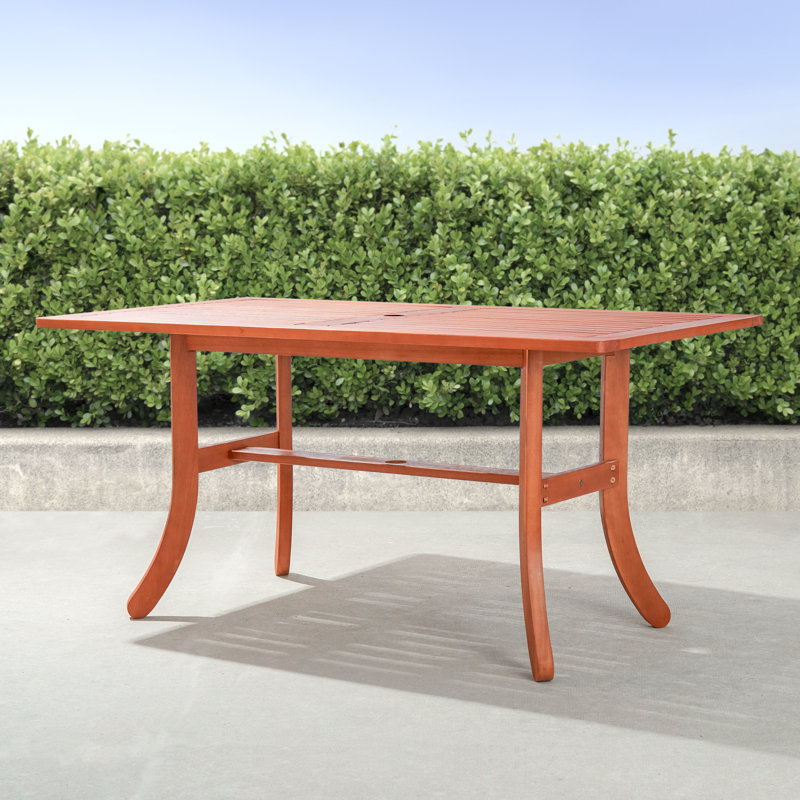 Table de salle à manger en bois Keeso