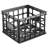 Sterilite Multipurpose Plastic Storage Box Organizing Crate, Black