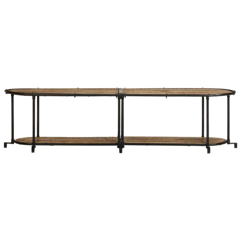 TV Stand for TVs up to 24", Light Brown/Black, 160cm