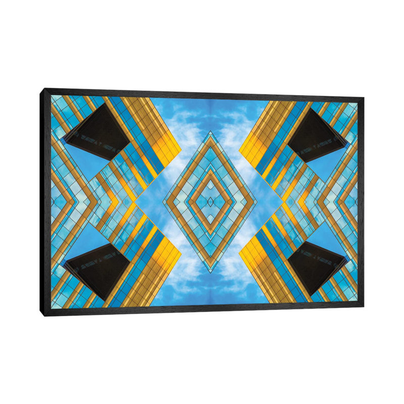 State And Grand Diamond Composite 1 Piece Wall Art on Canvas, 101.6 cm H x 66.04 cm W, Black Floater Framed