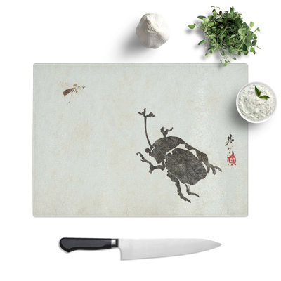 Glass insects by Shibata Zeshin Chopping Board