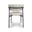 Ananias Upholstered Metal Side Chair in Beige