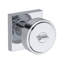 Vashon Keyed Entry Knob with Contemporary Square Rose in Polished Chrome-2136796271