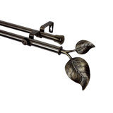 Sycamore Adjustable Double Curtain Rod